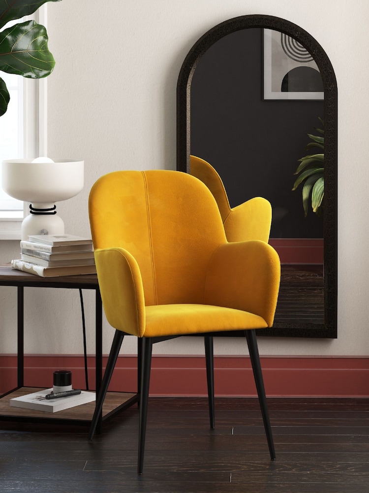 Dorel Home Yellow Fitz Accent Chair - Image 1 of 4 Dorel Home Yellow Fitz Accent Chair - Image 1 of 4