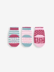 JoJo Maman Bébé Pink 3-Pack Guinea Pig Socks - Image 2 of 3