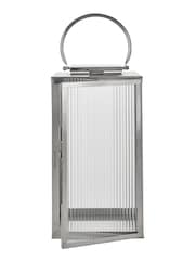 Pacific Silver/White Shiny Nickel Large Square Lantern - Image 3 of 4