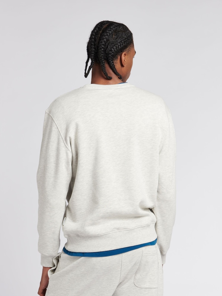 Franklin & Marshall Mens Arch Letter BB Crew Top - Image 2 of 4