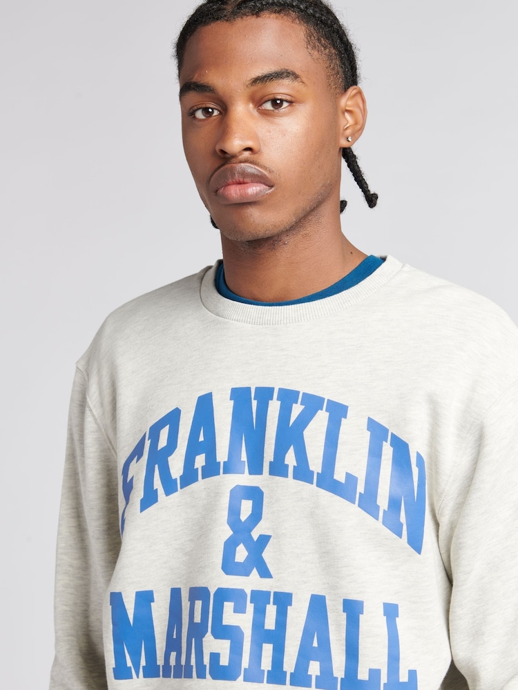 Franklin & Marshall Mens Arch Letter BB Crew Top - Image 4 of 4