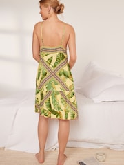 Grün/Tropisches Blattmuster - Trägerkleid mit Print - Bild 3 von 5