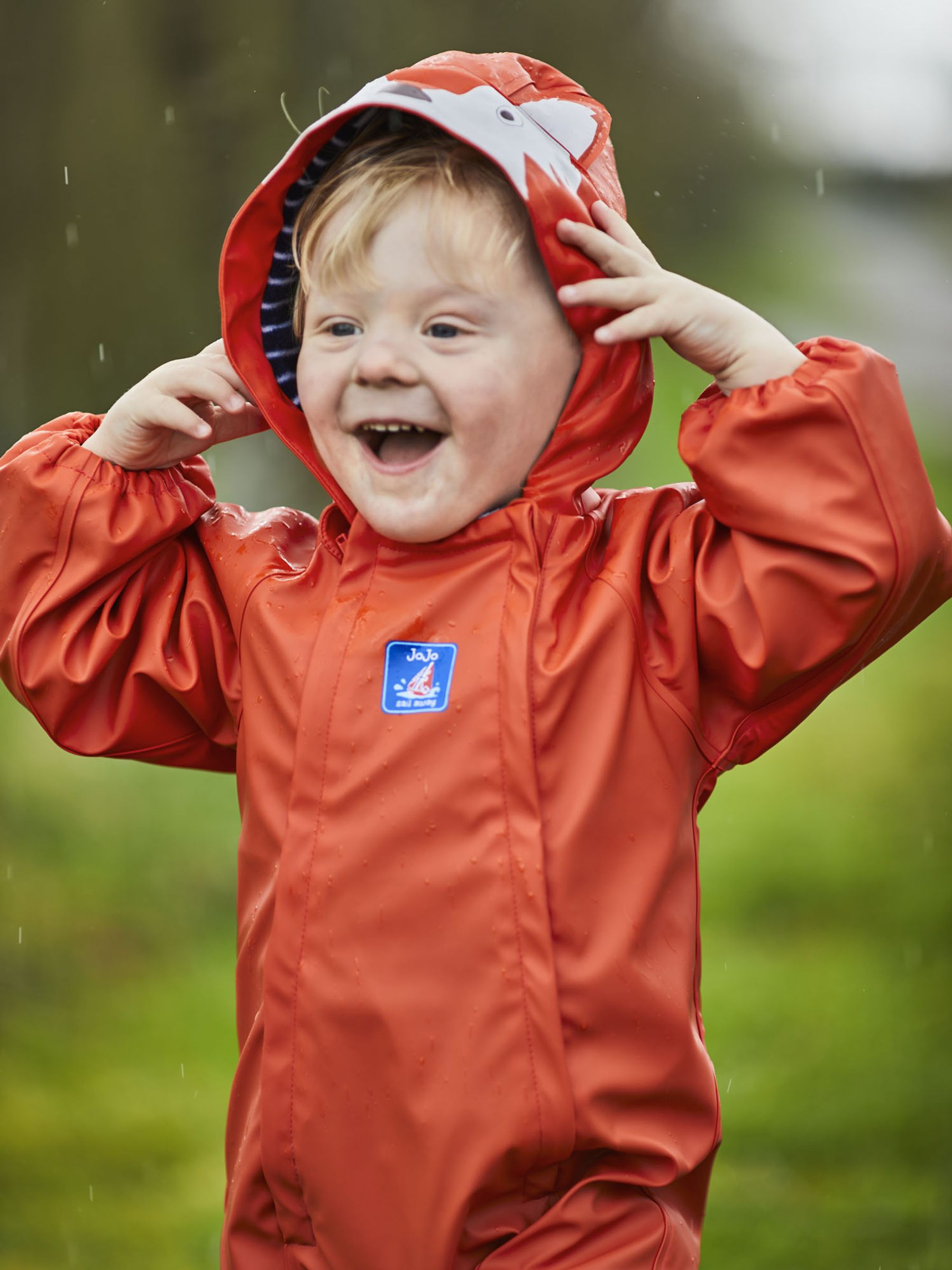 Buy JoJo Maman Bébé Rust Fox Fleece-lined Waterproof Puddle Suit