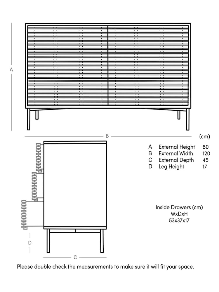 Swoon Brown Weaving Chest of Drawers - Image 5 of 5