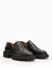 AllSaints Black Lola Loafers - Image 3 of 6