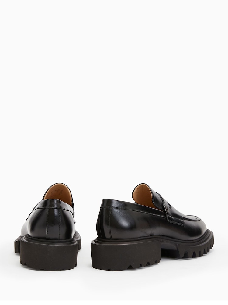 AllSaints Black Lola Loafers - Image 4 of 6