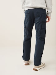 Navy Blue Relaxed Fit Belted Tech Cargo Trousers - Image 4 of 12
