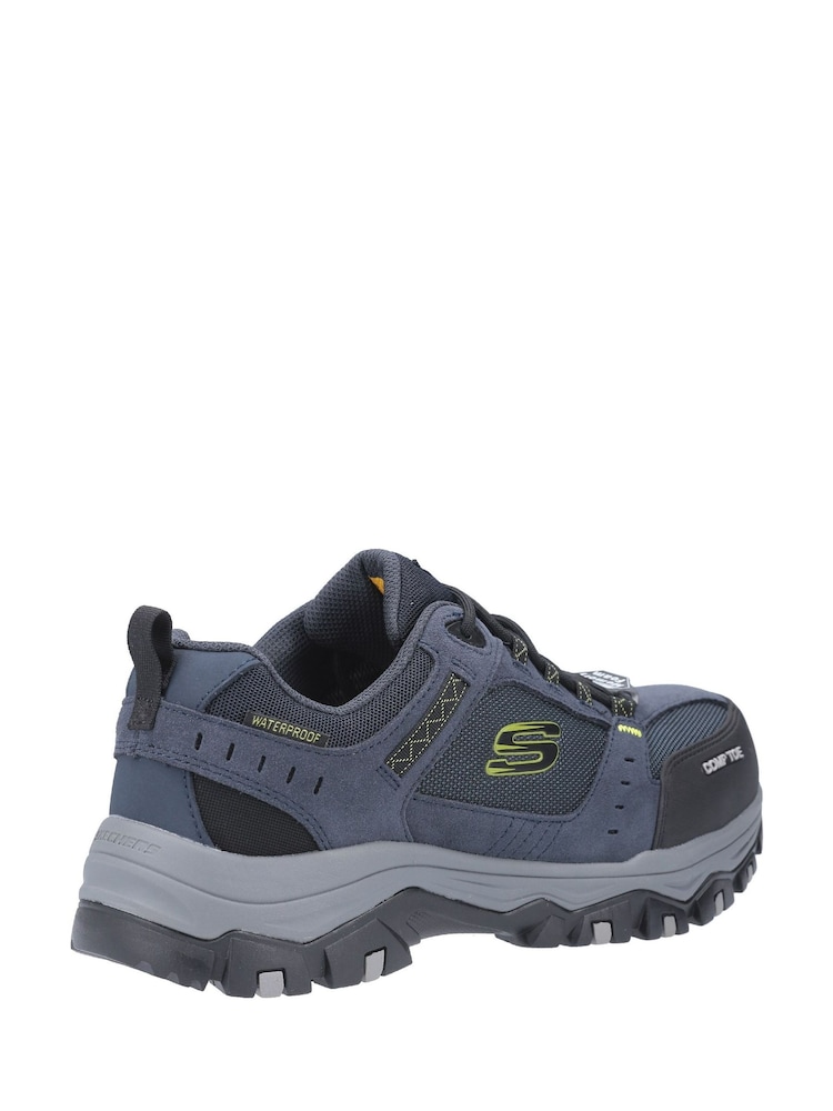 Skechers Blue Greetah Safety Hiker Shoes with Composite Toe - Image 2 of 4