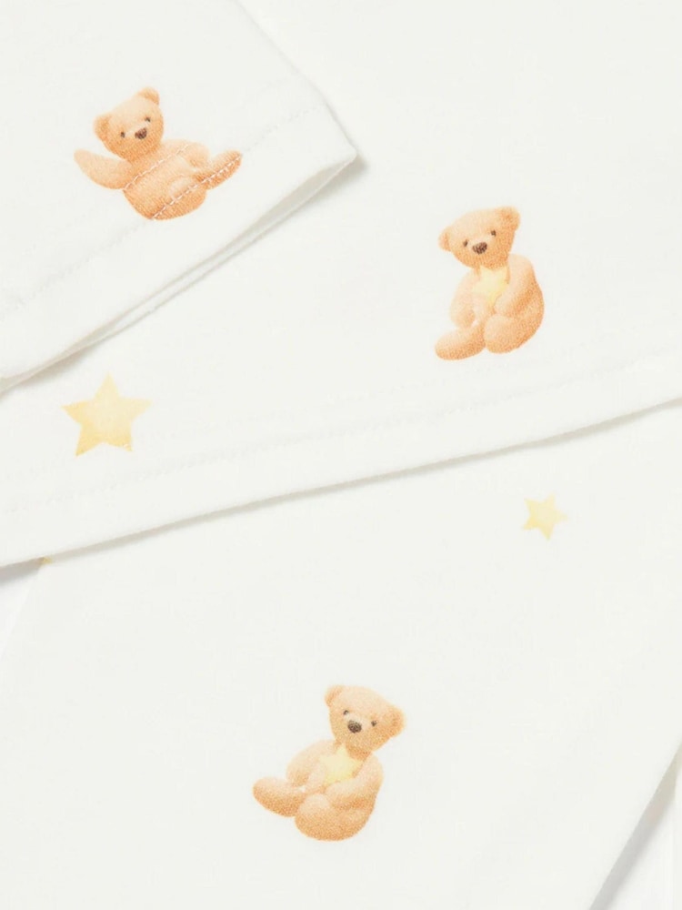 Babbico Pyjama Teddy Bear Imprimé 100% coton blanc - Image 5 of 6
