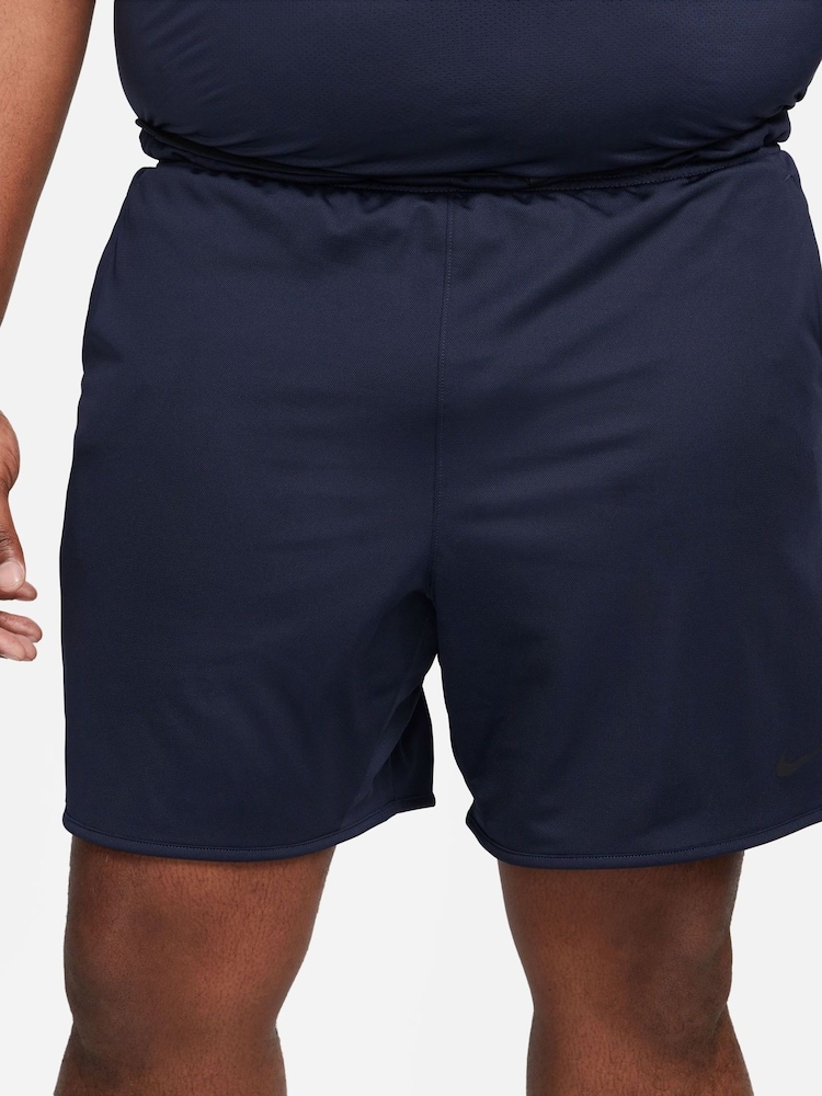 Nike Navy Dri-FIT Totality 7 inch Knit Training Shorts - Image 9 of 14