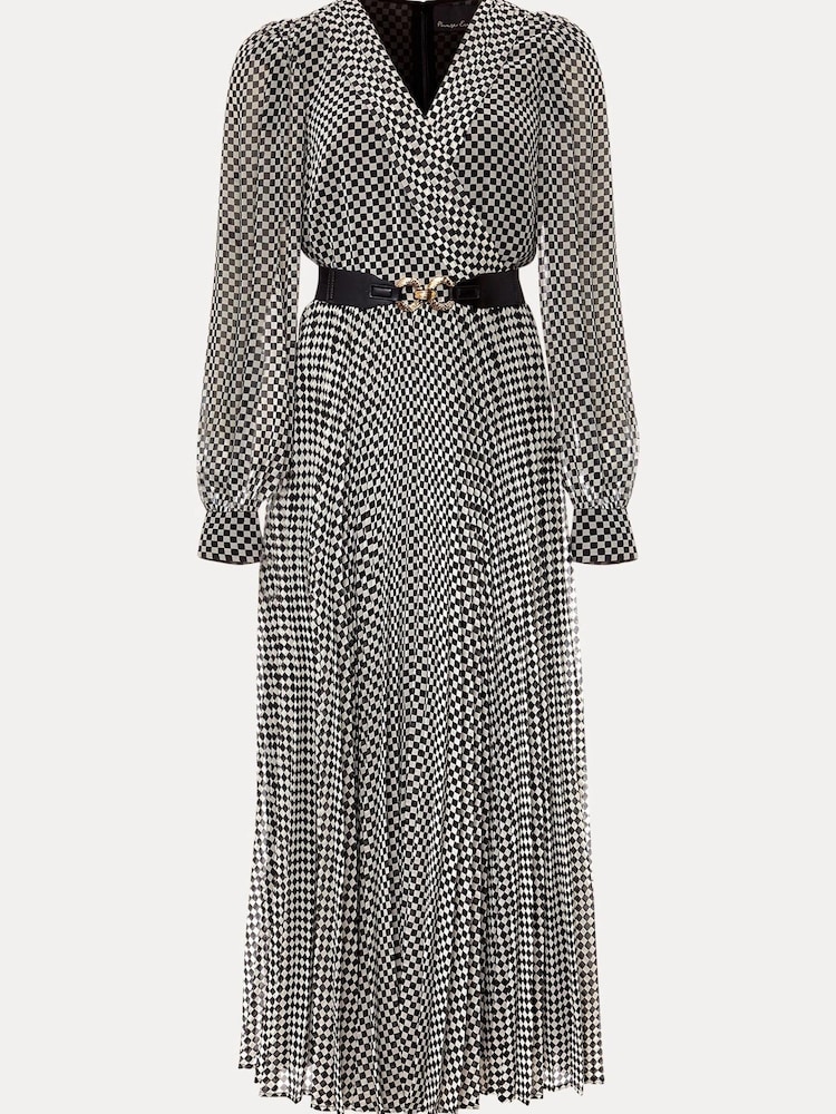 Phase Eight Carmen Check Black Midaxi Dress - Image 6 of 6 Phase Eight Carmen Check Black Midaxi Dress - Image 6 of 6