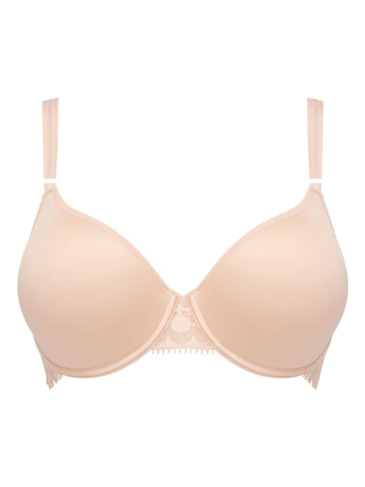 بيج - حمالة صدر للتيشرتات إسفنج ميموري فوم بسلك سفلي Comfort Day To Night من Chantelle - صورة 4 من 4