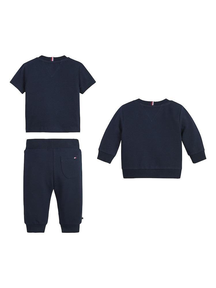 Tommy Hilfiger Baby Geschenkset mit Monogramm, Blau - Bild 2 von 2 Tommy Hilfiger Baby Geschenkset mit Monogramm, Blau - Bild 2 von 2