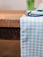Avalon Home Blue Gingham Table Runner - Image 3 of 6
