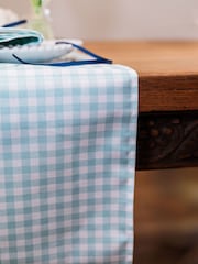 Avalon Home Blue Gingham Table Runner - Image 4 of 6