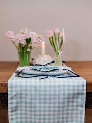 Avalon Home Blue Gingham Table Runner - Image 5 of 6