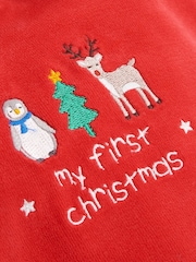 Jojo Maman Bébé My First Christmas Baby Sleepsuit - Slika 4 iz 4