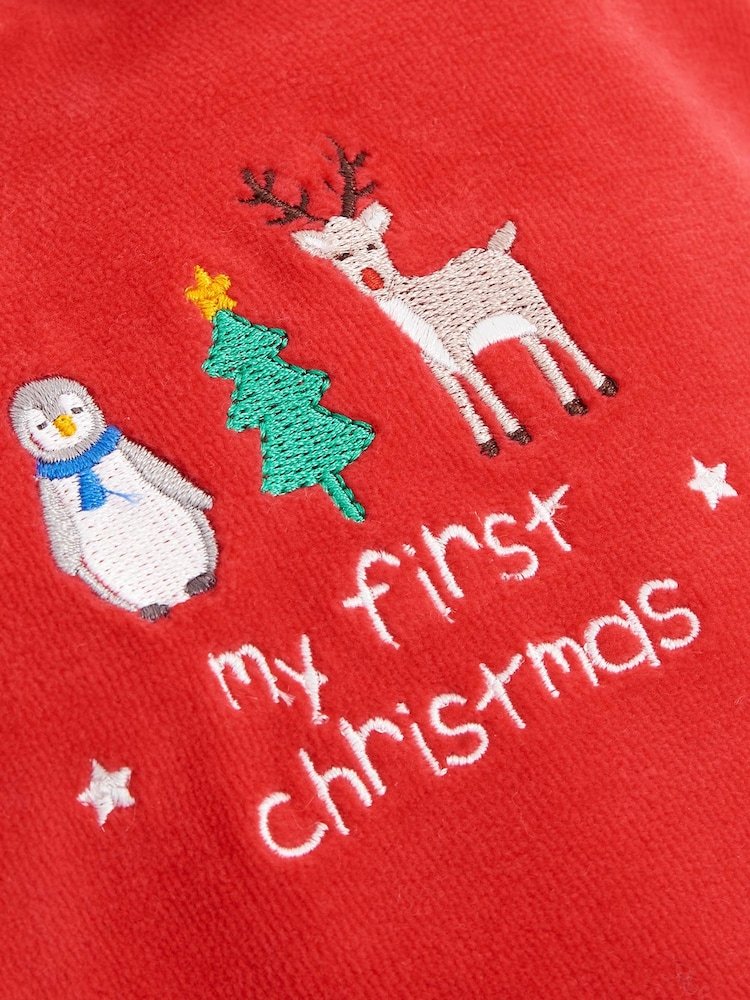 Jojo Maman Bébé My First Christmas Baby Sleepsuit - Slika 4 iz 4