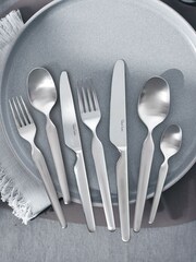 Robert Welch Silver 42pc Bergen Cutlery Set - Image 1 of 4
