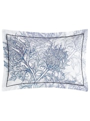 Timorous Beasties Set of 2 Blue Thistle Azure 100% Cotton Pillowcases - Image 2 of 3