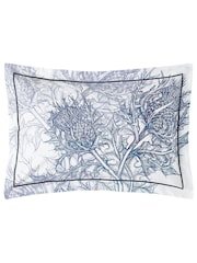 Timorous Beasties Set of 2 Blue Thistle Azure 100% Cotton Pillowcases - Image 3 of 3