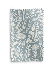 Teal Blue Jarrod Made To Measure 100% Cotton Curtains - Image 9 of 9