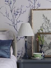 Laura Ashley Blue Ellis Complete Table Lamp - Image 2 of 4