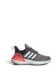 adidas Grey Sportswear Kids Rapidasport Bounce Lace Trainers - Image 1 of 9