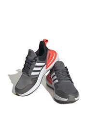adidas Grey Sportswear Kids Rapidasport Bounce Lace Trainers - Image 3 of 9