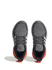 adidas Grey Sportswear Kids Rapidasport Bounce Lace Trainers - Image 5 of 9