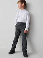 Clarks Grey Regular Fit School Trousers - Image 1 of 10
