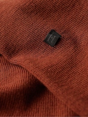 Superdry Brown Merino Quarter Zip Jumper - Image 6 of 7