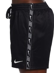 Nike Black Logo Tape 5 Inch Swim Shorts - Image 1 of 6