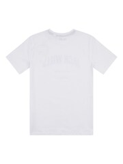 Jack Wills White Flag Drop Shoulder T-Shirt - Image 5 of 6