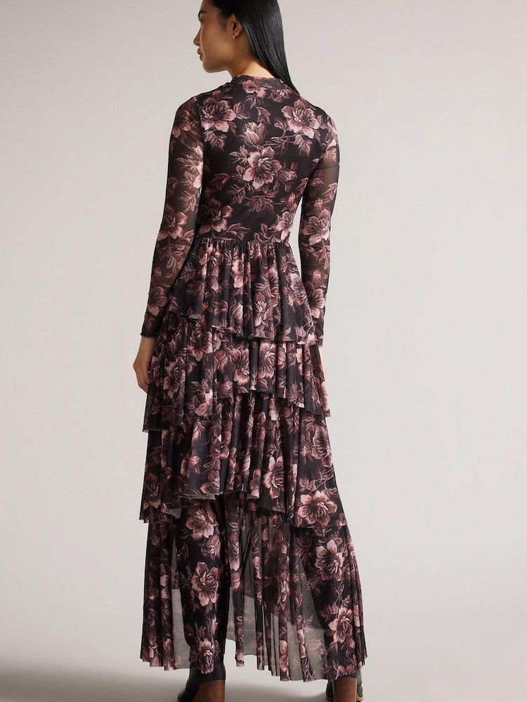 Ted Baker Janeti Black Asymmetric Dress - Image 2 of 5