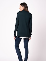 Seraphine Strickpullover mit Unterhemd (Umstandsmode), Grün - Bild 2 von 4