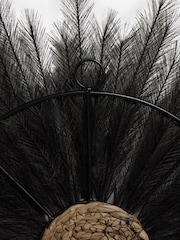Black Pampas Grass Wheel Wall Art - Image 6 of 6
