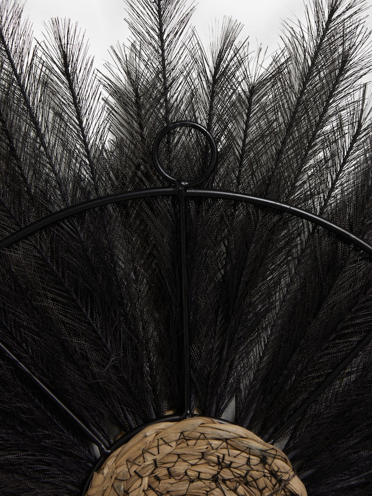 Black Pampas Grass Wheel Wall Art - Image 6 of 6