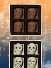 Choc on Choc 4 Pack Chocolate Mini Skulls - Image 5 of 5