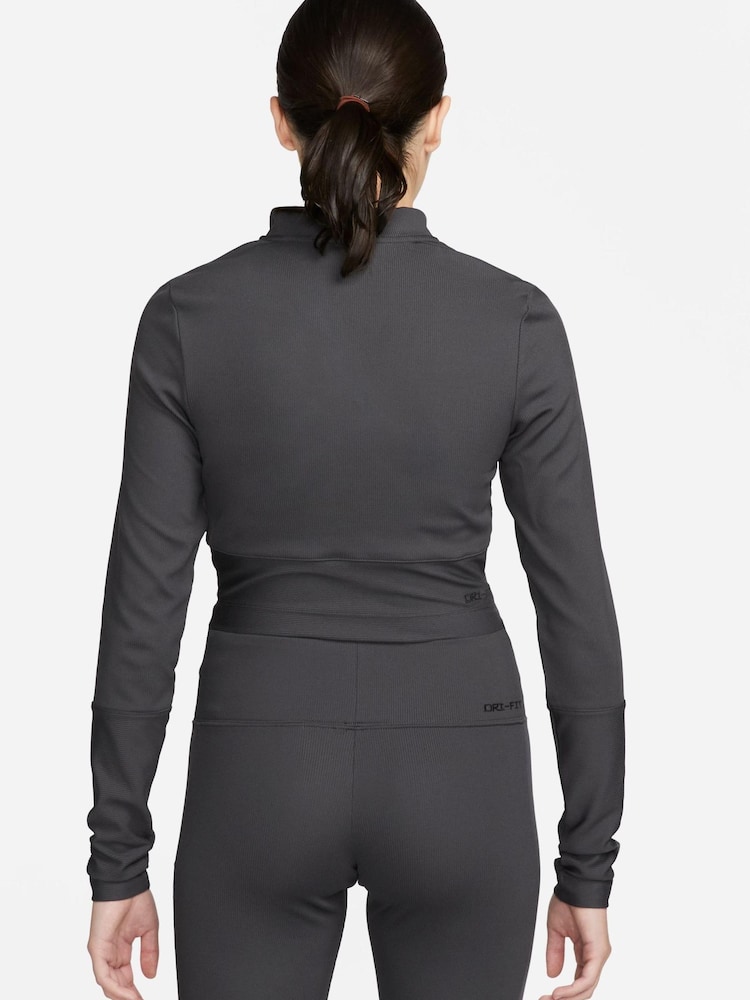Nike Navy Sports Utility Long Sleeve Ribbed Top - Image 2 of 5