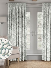 Green Wilbur Made To Measure 100% Cotton Curtains - Image 1 of 9