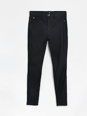 River Island Black High Rise Coated Skinny Jeans - Image 5 of 6