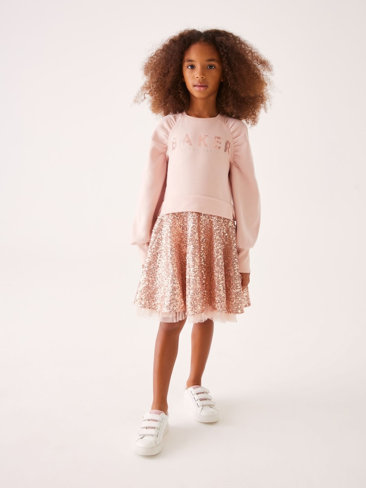 Розовое платье с пайетками Baker by Ted Baker - Image 1 of 11