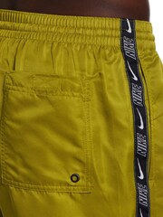 Nike Khaki Green Logo Tape 5 Inch Swim Shorts - Image 6 of 6