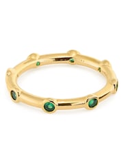 Orelia 18K Gold Stationed Crystal Ring Emd - Image 1 of 2