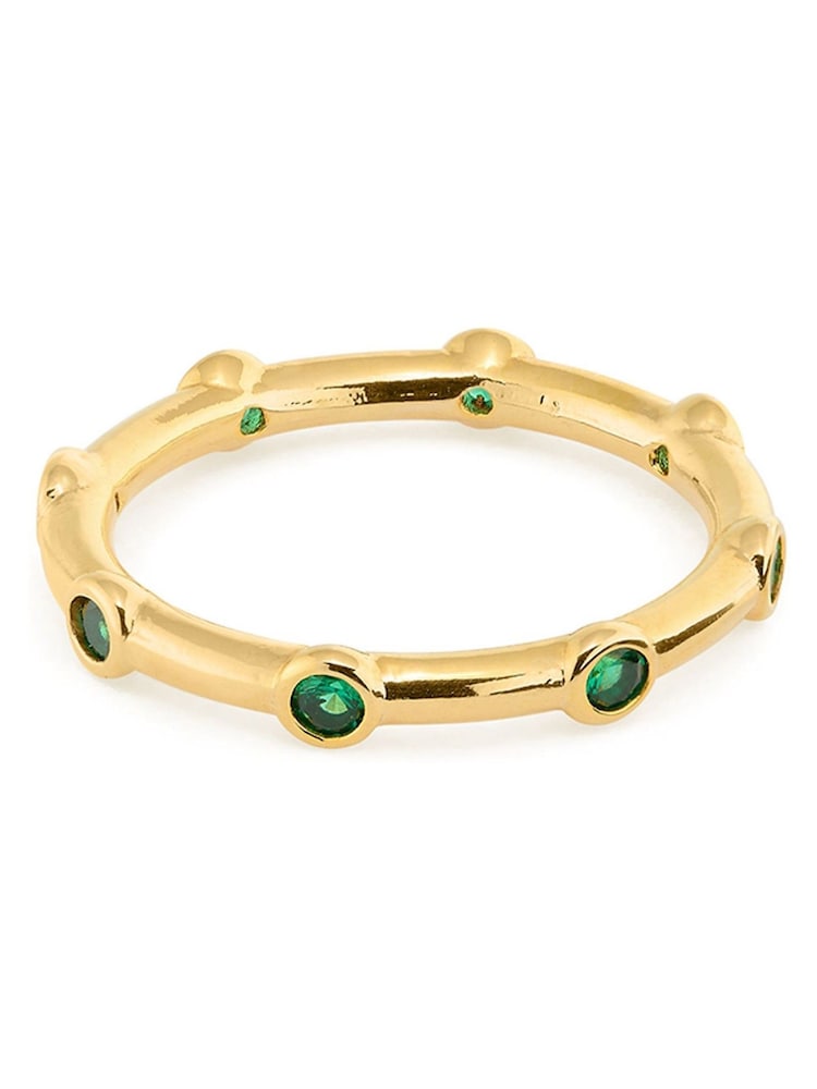Orelia 18K Gold Stationed Crystal Ring Emd - Image 1 of 2