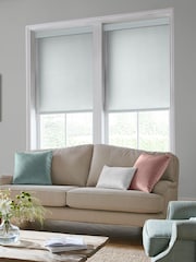 Laura Ashley Pale Seaspray Blue Sycamore Made To Measure Roller Blind - Image 2 of 6