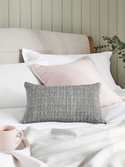 Grey 40 x 59cm Ashton Chenille Cushion - Image 1 of 5
