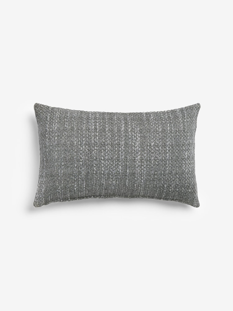 Grey 40 x 59cm Ashton Chenille Cushion - Image 2 of 5