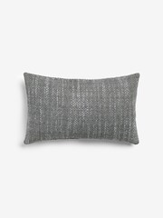 Grey 40 x 59cm Ashton Chenille Cushion - Image 3 of 5